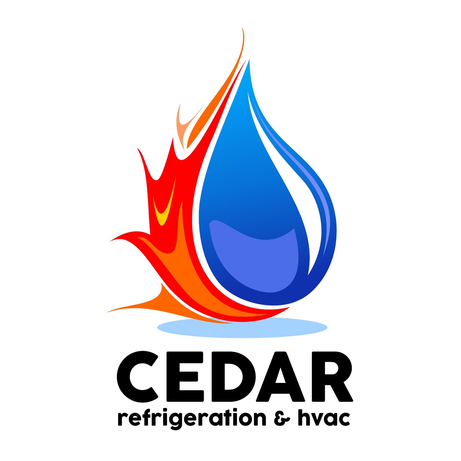 Cedar refrigeration and HVAC logo