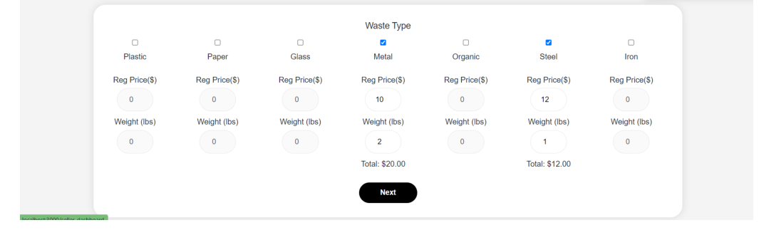 Trash details